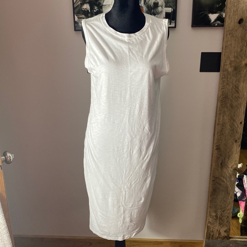 White T-shirt Tank dress.